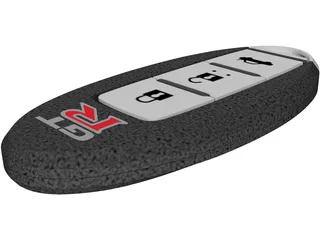 Nissan GT-R Car Key 3D Model