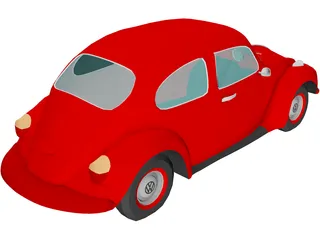 Volkswagen Super Beetle 3D Model