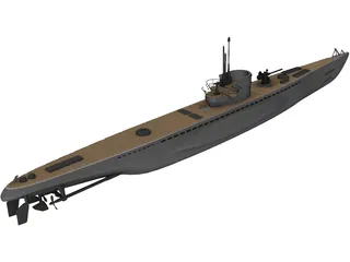 U-Boat Generic 3D Model