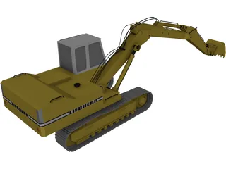 Liebherr Hydraulic Bagger 3D Model