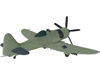 Hawker Sea Fury FB 11 3D Model