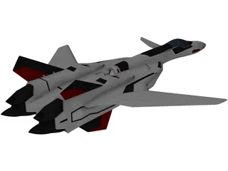 YF-19 Excalibur 3D Model