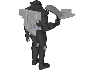 Dark Forces Power Armor 3D Model