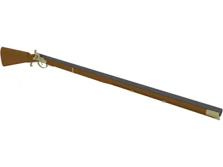 Flintlock Rifle 3D Model