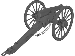 Napolean Cannon 3D Model