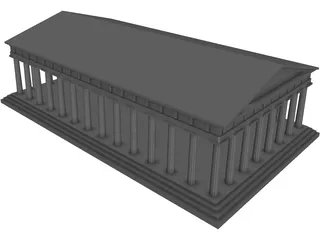 Greek Temple 3D Model