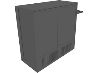 Computer Mini-Tower Case 3D Model