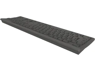 Computer Keyboard 3D Model