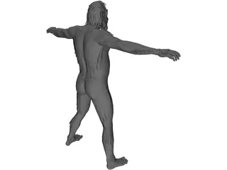 Neanderthal Man 3D Model