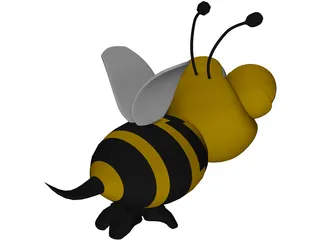 Bee Cartoon 3D Model