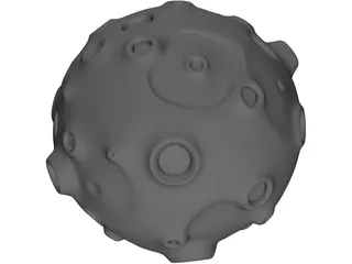 Toon Asteroid 3D Model