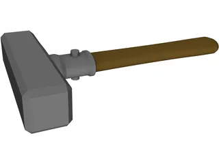 Masonry Hammer 3D Model