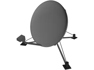 SATCOM Dish 3D Model