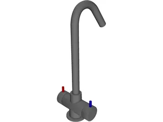 Modern Kitchen Faucet  3D Model