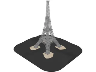 Eiffel Tower 3D Model