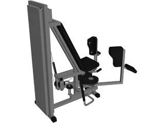 Fitness Bench 3D Model