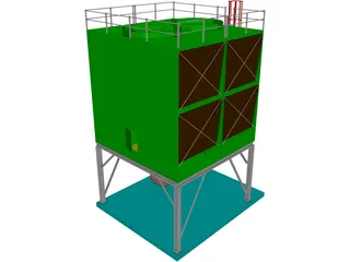 Cooling Tower 3D Model