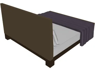 Bed Double 3D Model