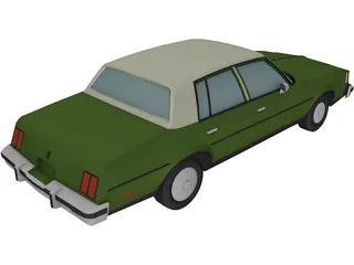 Oldsmobile Cutlass Sedan (1985) 3D Model