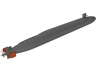 USS Ohio 3D Model