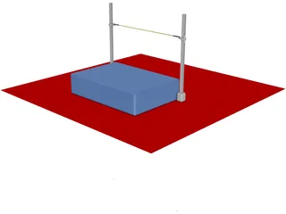 High Jump 3D Model