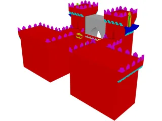 Castle Gate Front 3D Model