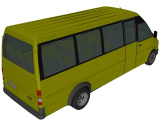 Volkswagen LT Bus [+Interior] 3D Model