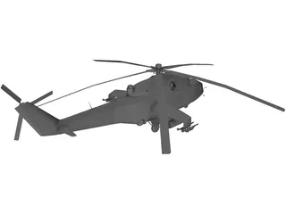 Mil Mi-24 Hind 3D Model