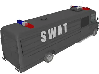 SWAT Truck 3D Model