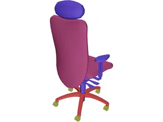 Chair Arms Headrest 3D Model