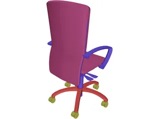 Chair Arms Hiback 3D Model