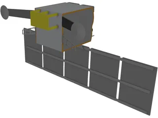 Space Based Infrared Satellite (SBIRS) 3D Model