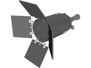 Defense Satellite (DSP) 3D Model