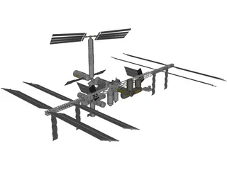 International Space Station 3D Model