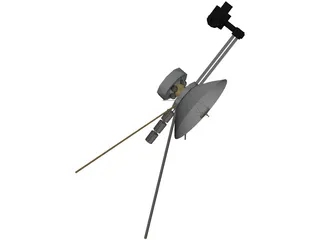 Mariner Space Probe 3D Model