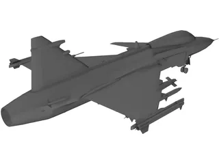 Saab JAS-39 Gripen 3D Model