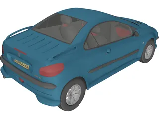 Peugeot 206CC 3D Model