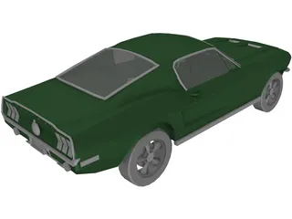 Ford Mustang Fastback (1968) 3D Model