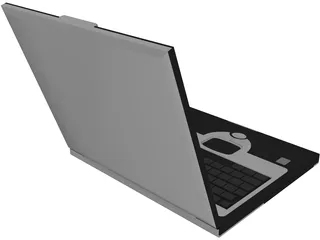 Dell Laptop Notebook 3D Model