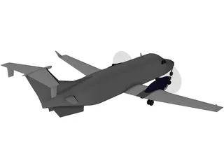 Beechcraft 1900-D 3D Model