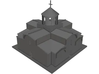 Ancient Roman Church 3D Model