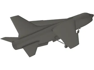 F-8 Crusader 3D Model