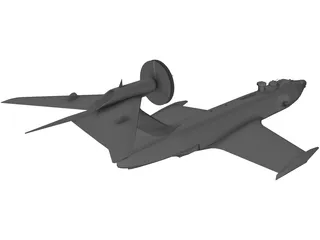 A-90 Orlenok Ekranoplane 3D Model