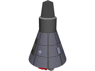 Mercury Capsule 3D Model