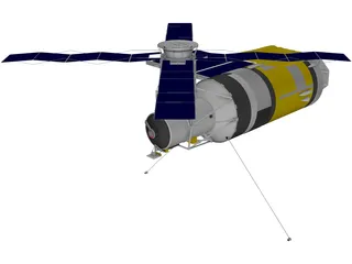 Skylab Space Station 3D Model