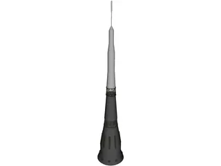 Soviet N1 Moon Rocket 3D Model