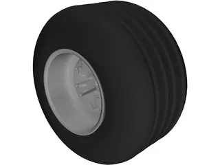 Wheel and Tire 3D Model