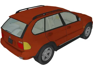 BMW X5 4.6i (2001) 3D Model