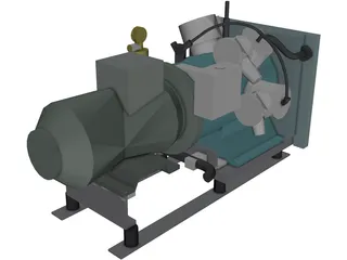 Air Compressor MP 3D Model