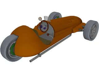 Car 3 Wheeler 3D Model